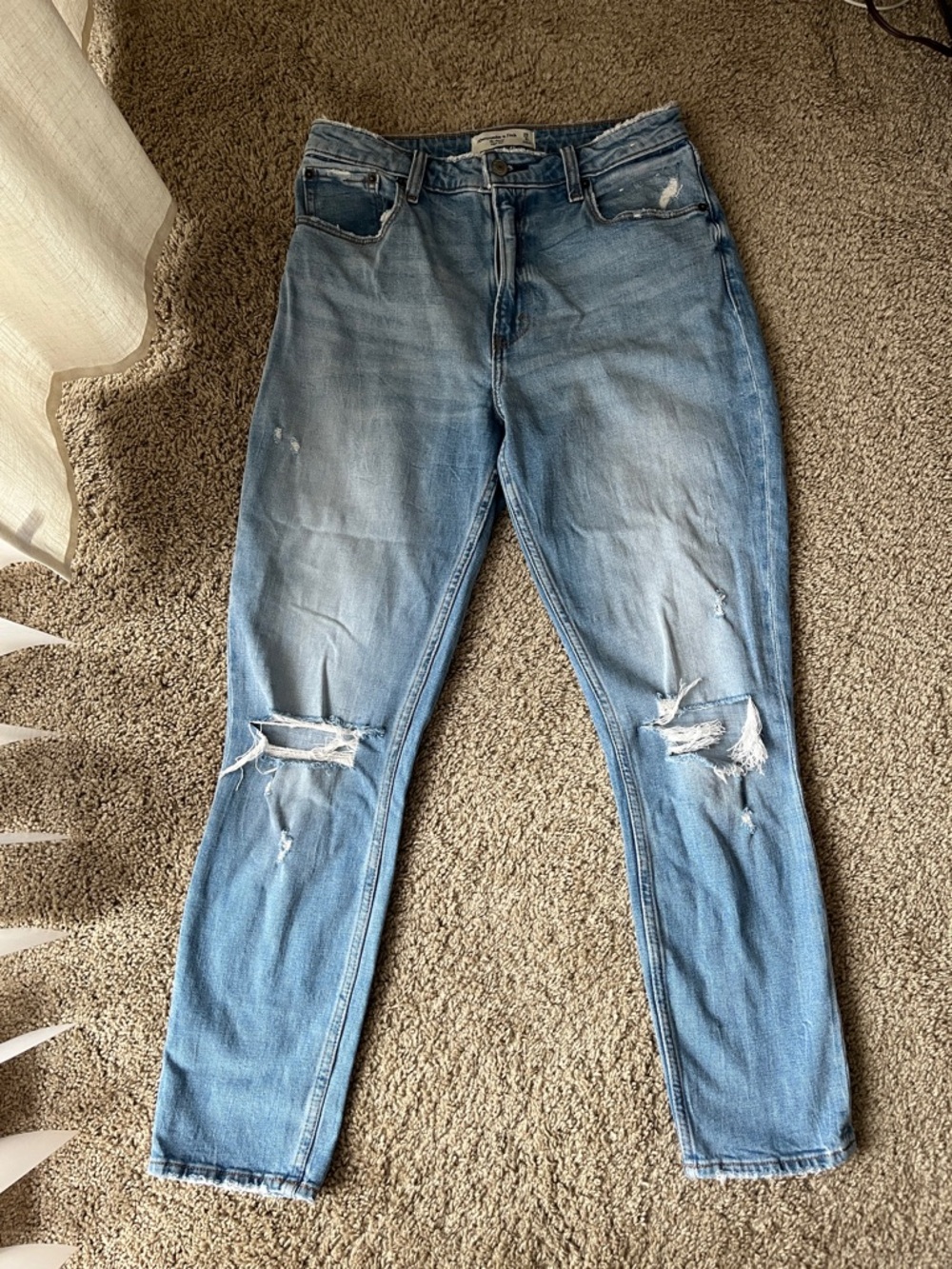 Abercrombie and Fitch The Skinny High Rise Curve Love Jeans